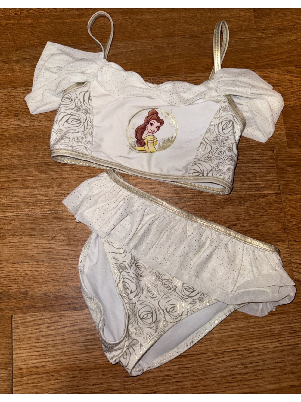 Girls Disney Princess Belle two piece swimsuit